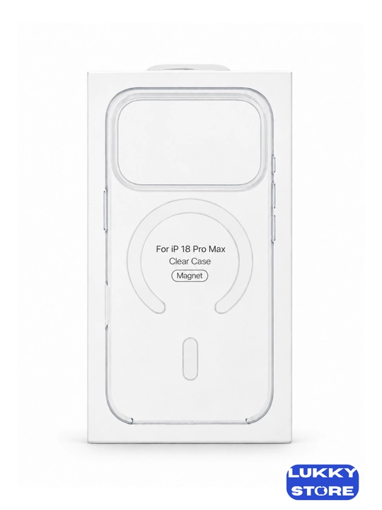 IPhone 18 Pro / 18 Pro Max uchun shaffof magnitli chehol — MagSafe va animatsiyali