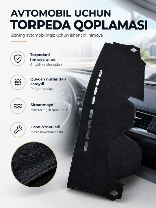 Avtomobil torpedasi uchun qoplama - 