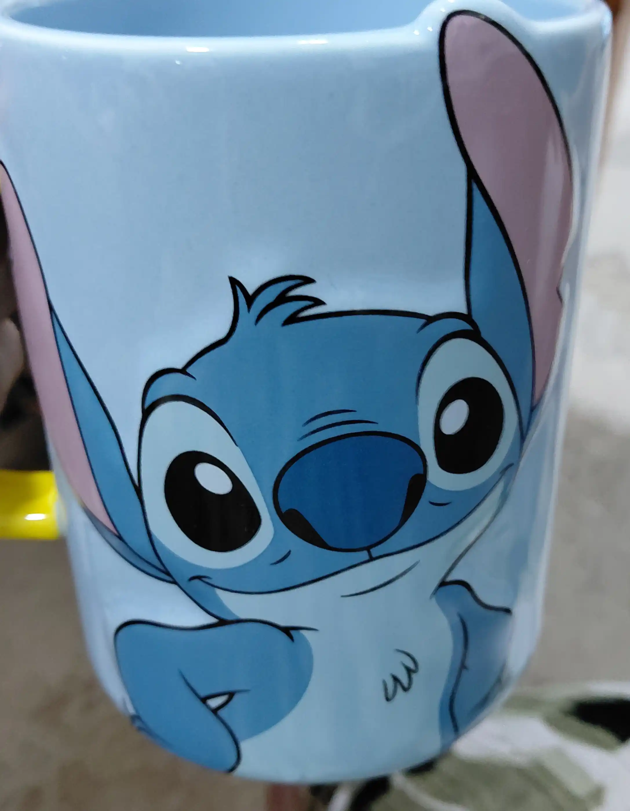 Кружка Stitch с крышкой 420 мл, большая кружка в стиле Disney для чая и кофе
