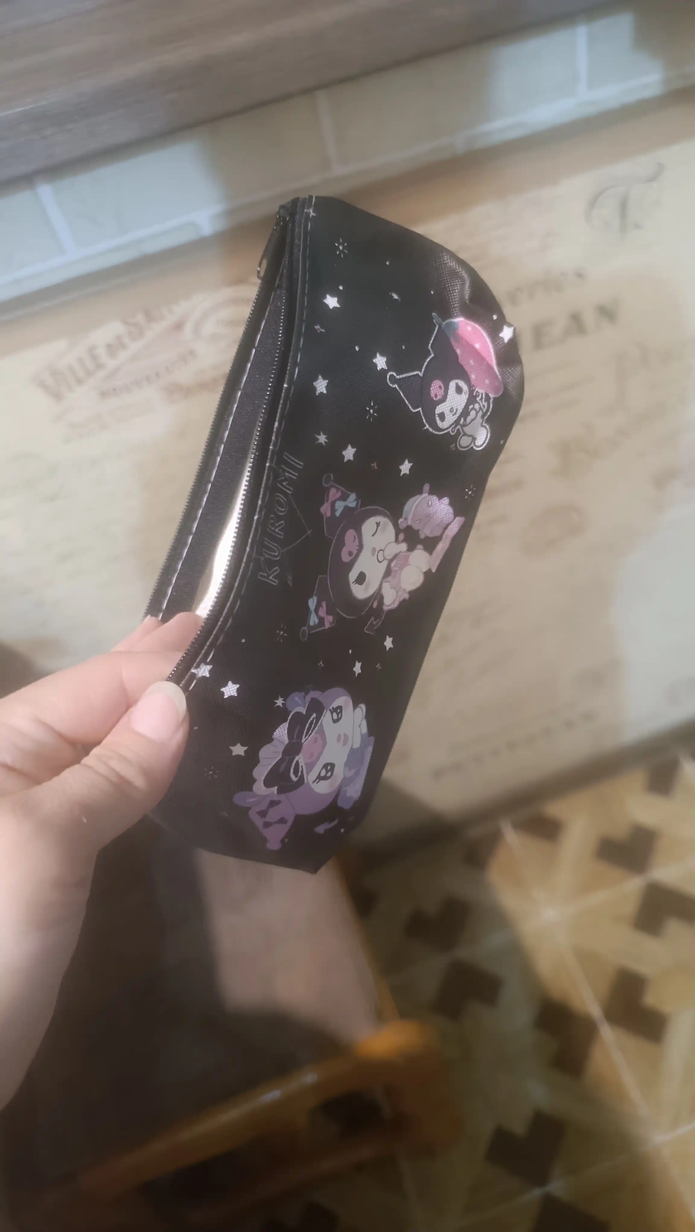 Qalam qutisi kosmetik sumkasi, Kuromi My Melody, maktab uchun, anime
