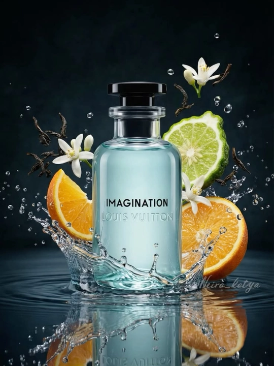Erkaklar uchun Louis Vuitton Imagination atiri, choy notalariga ega sitrusli-aromatik hid