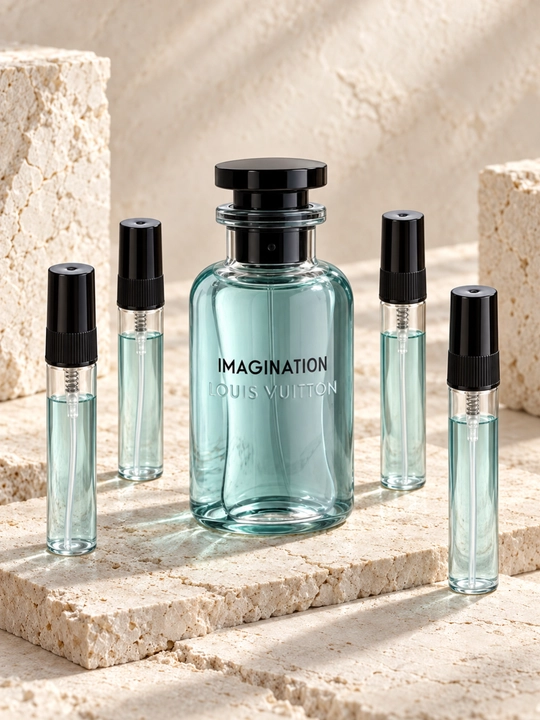 Erkaklar uchun Louis Vuitton Imagination atiri, choy notalariga ega sitrusli-aromatik hid - 