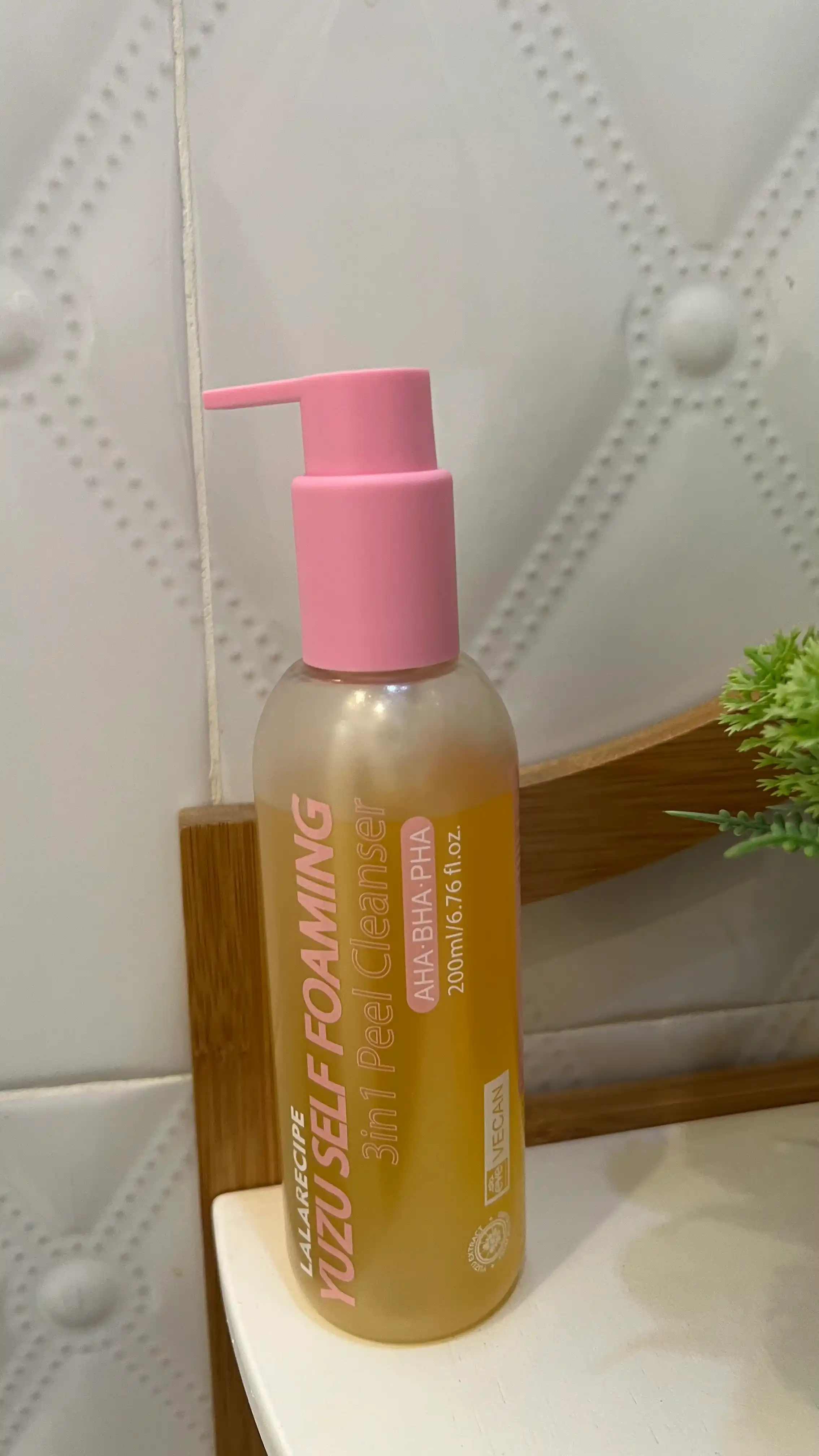 LalARECIPE 3 ta 1 da yuz uchun o‘z-o‘zidanko‘piklanuvchi tozalovchi vosita, piling, 200 ml