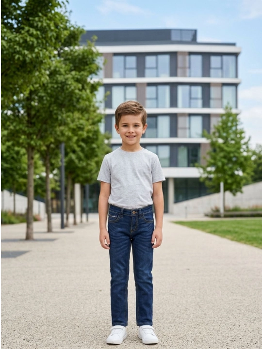 Boston Denim bolalar uchun jinsiy shimlar 100% paxtadan
