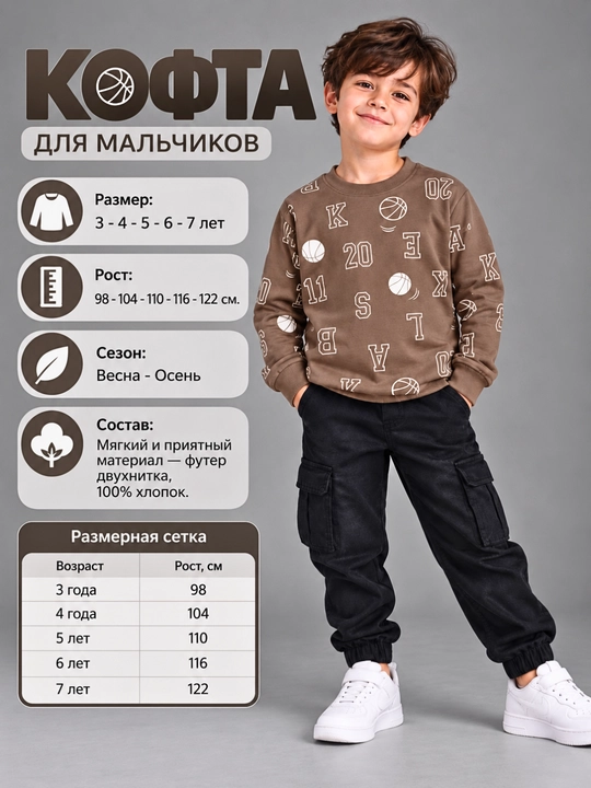 Свитшот для мальчиков