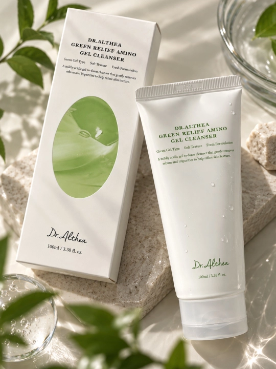Dr. Althea Green Relief Amino Gel Cleanser — aminokislotalı yuz yuvish geli, 100 ml