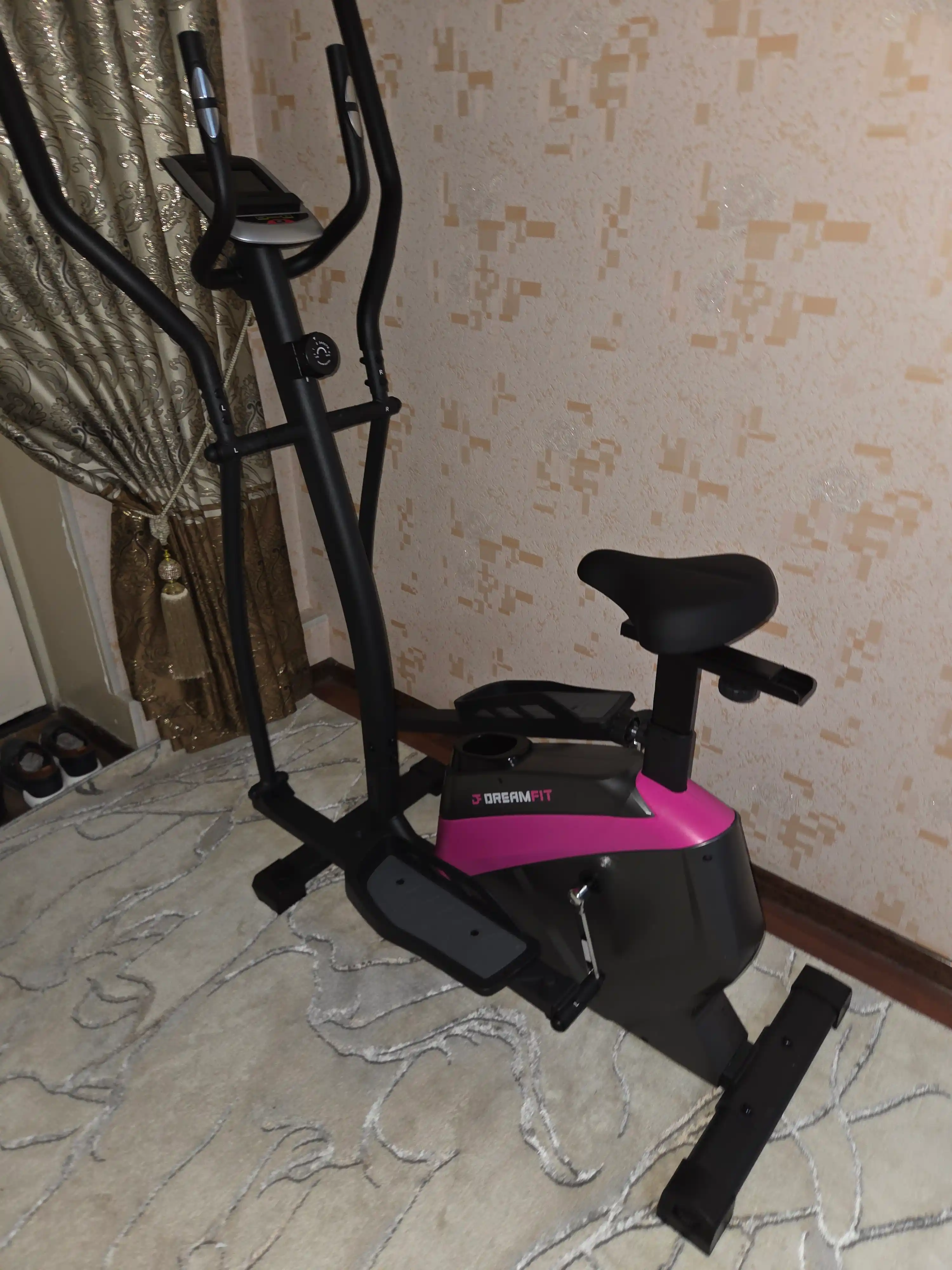 Dreamfit elliptik trenajyor 2 in 1, velo + elliptik, 8 daraja yuklama, 120 dan 130kg gacha