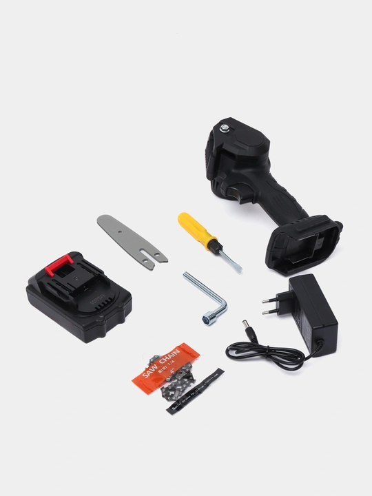 Shox kesish va bog‘ ishlari uchun 4″/6″ akkumulyatorli mini zanjirli arra