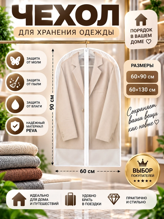 Чехол для одежды PEVA