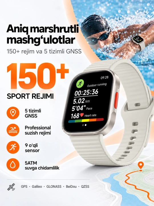 Aqlli soat Xiaomi Smart Watch Redmi Watch 6 Lite, AMOLED displey 1.96," Global