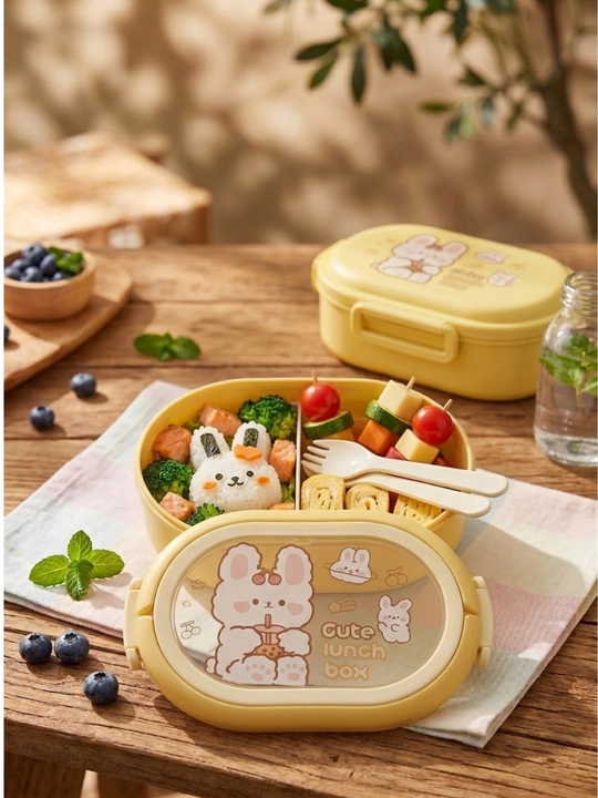 Lanchboks bo'limli va germetik, ovqat uchun konteyner 800 ml