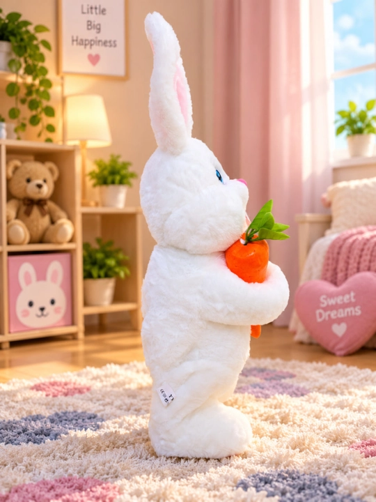 Интерактивная игрушка зайчик, танцует и повторяет речь, 40 см