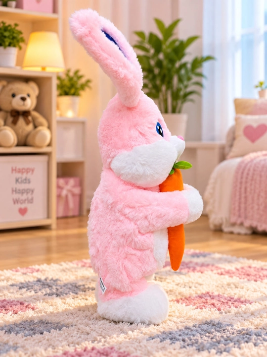 Интерактивная игрушка зайчик, танцует и повторяет речь, 40 см