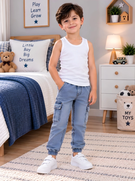 O‘g‘il bolalar uchun oq paxtali mayka — 2,3,4,5,6, 7, 8, 9, 10 yosh