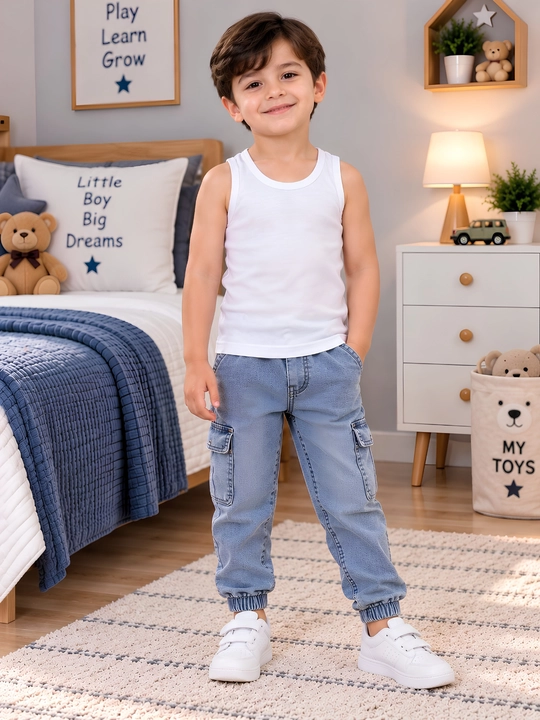 O‘g‘il bolalar uchun oq paxtali mayka — 2,3,4,5,6, 7, 8, 9, 10 yosh