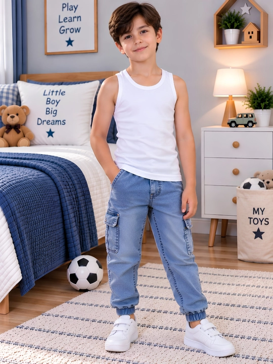 O‘g‘il bolalar uchun oq paxtali mayka — 2,3,4,5,6, 7, 8, 9, 10 yosh