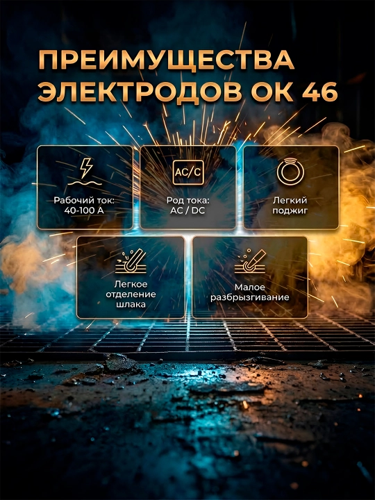 Сварочные электроды GOODEL-OK 46 GOLD
