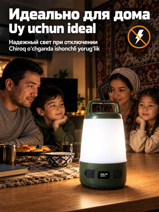LED 36W kemping fonari sayohat va tabiat uchun chiroq