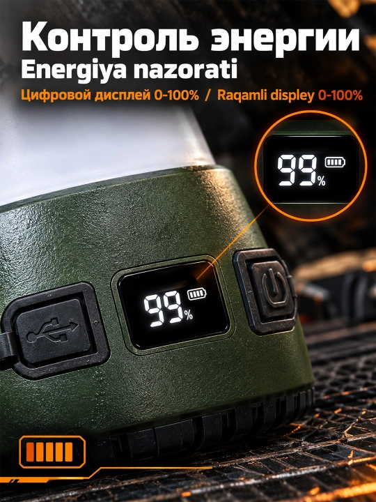 LED 36W kemping fonari sayohat va tabiat uchun chiroq