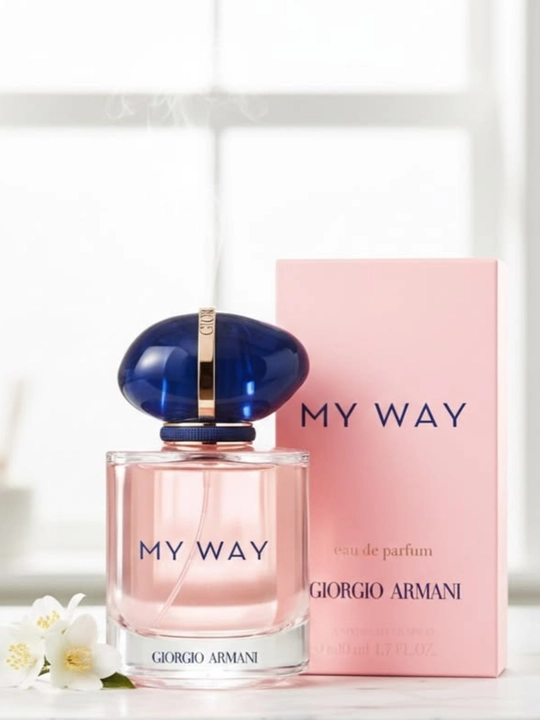 Giorgio Armani My Way ayollar atiri, gulli Eau de Parfum, apelsin guli va vanilli parfyumi