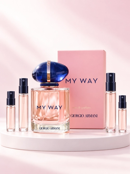 Giorgio Armani My Way ayollar atiri, gulli Eau de Parfum, apelsin guli va vanilli parfyumi