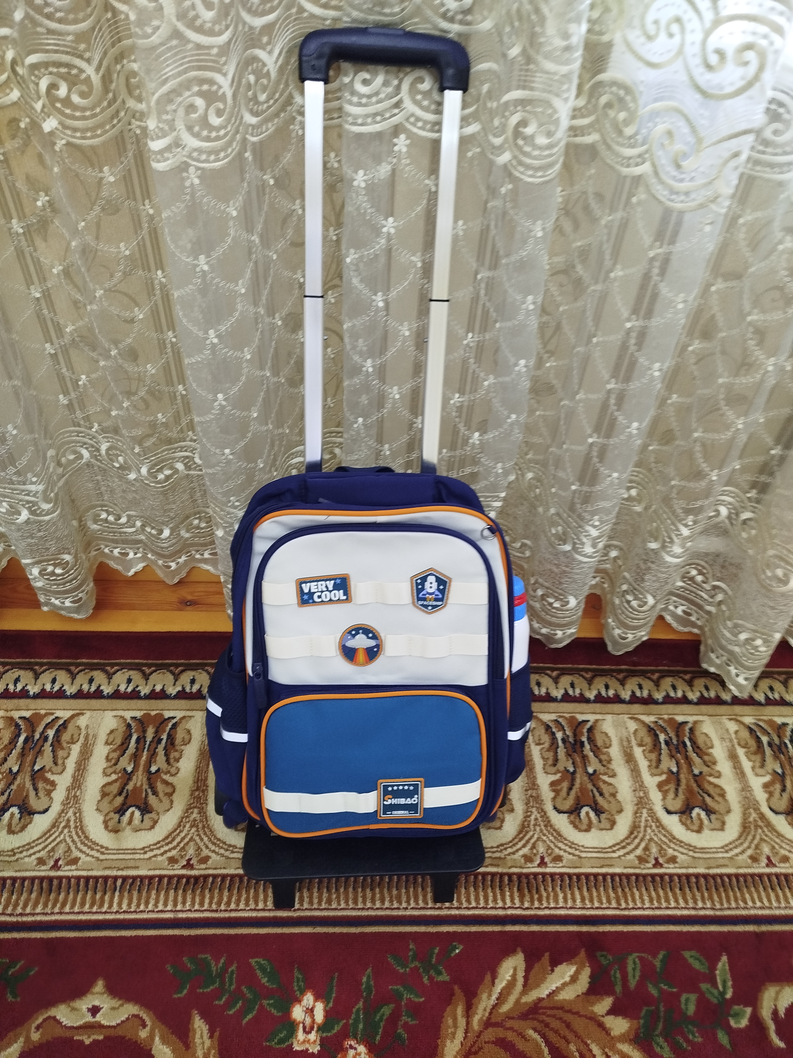 Bolalar g‘ildirakli maktab ryukzagi, 1-6-sinflar uchun, qizlar va o‘g‘il bolalar uchun