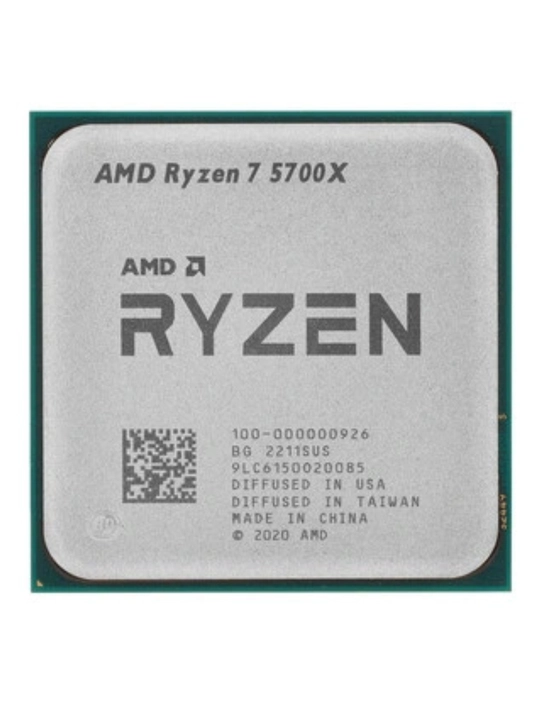 AMD Ryzen 7 5700X CPU, 8 yadro 16 oqim, 4.6GHz, 36MB Cache, AM4, Zen 3 protsesor - 