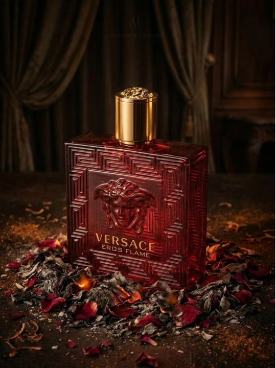 Versace Eros Flame erkaklar parfyumlangan suvi, sitrusli ziravorli yog‘och ifori