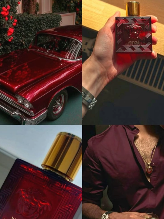 Versace Eros Flame erkaklar parfyumlangan suvi, sitrusli ziravorli yog‘och ifori