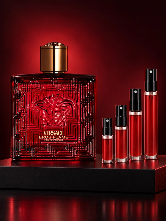Versace Eros Flame erkaklar parfyumlangan suvi, sitrusli ziravorli yog‘och ifori