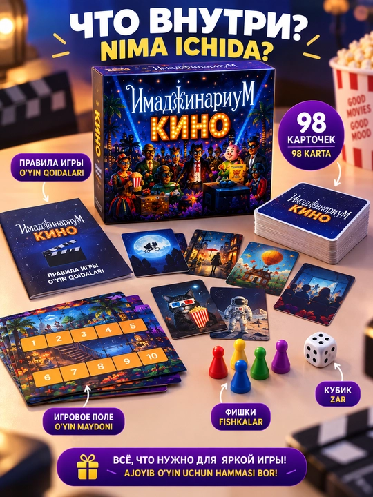 Настольная игра «Имаджинариум Кино» — игра на ассоциации для компании 12+