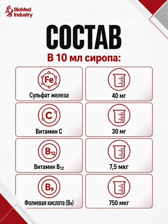 ЭКСТРАФЕР — для поддержки здоровья крови и ежедневной активности, 150 мл