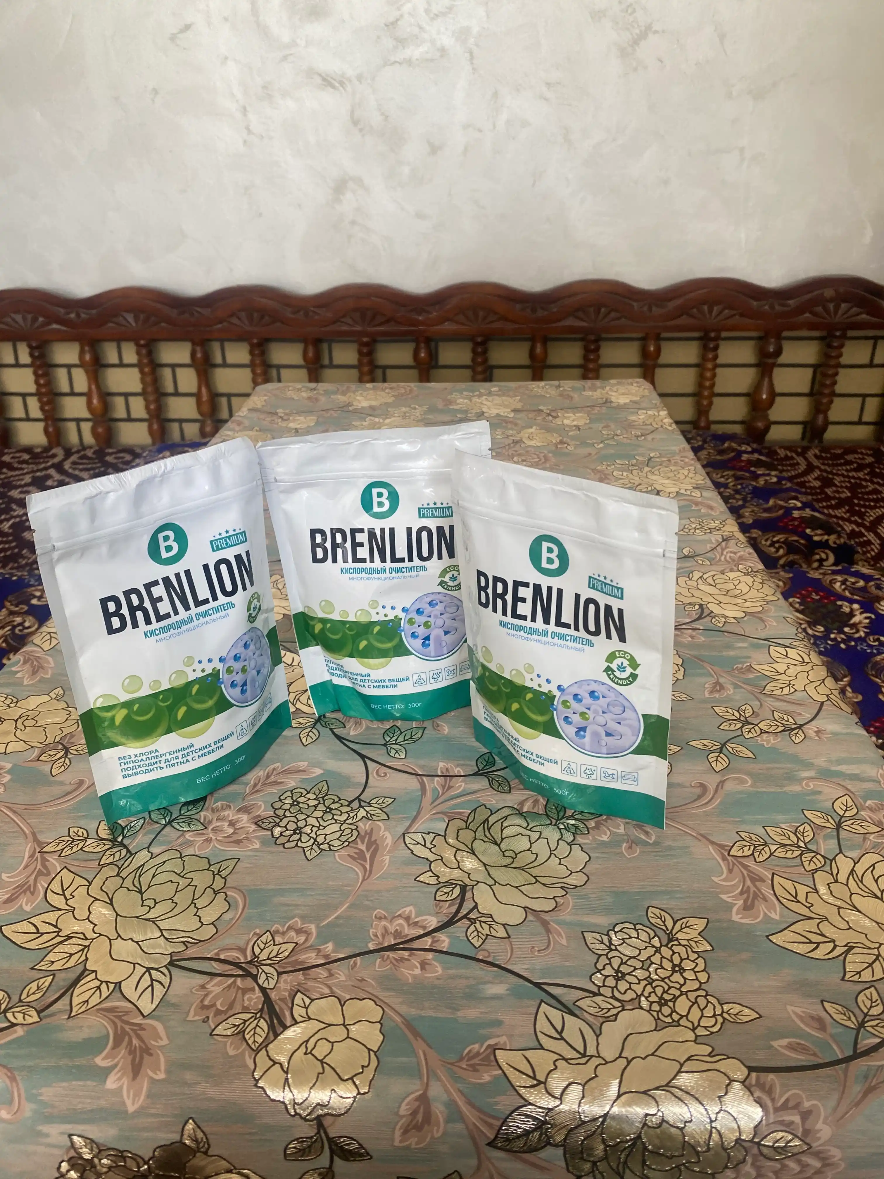 Кислородный очиститель, отбеливатель, пятновыводитель Brenlion, 3 шт по 1 кг