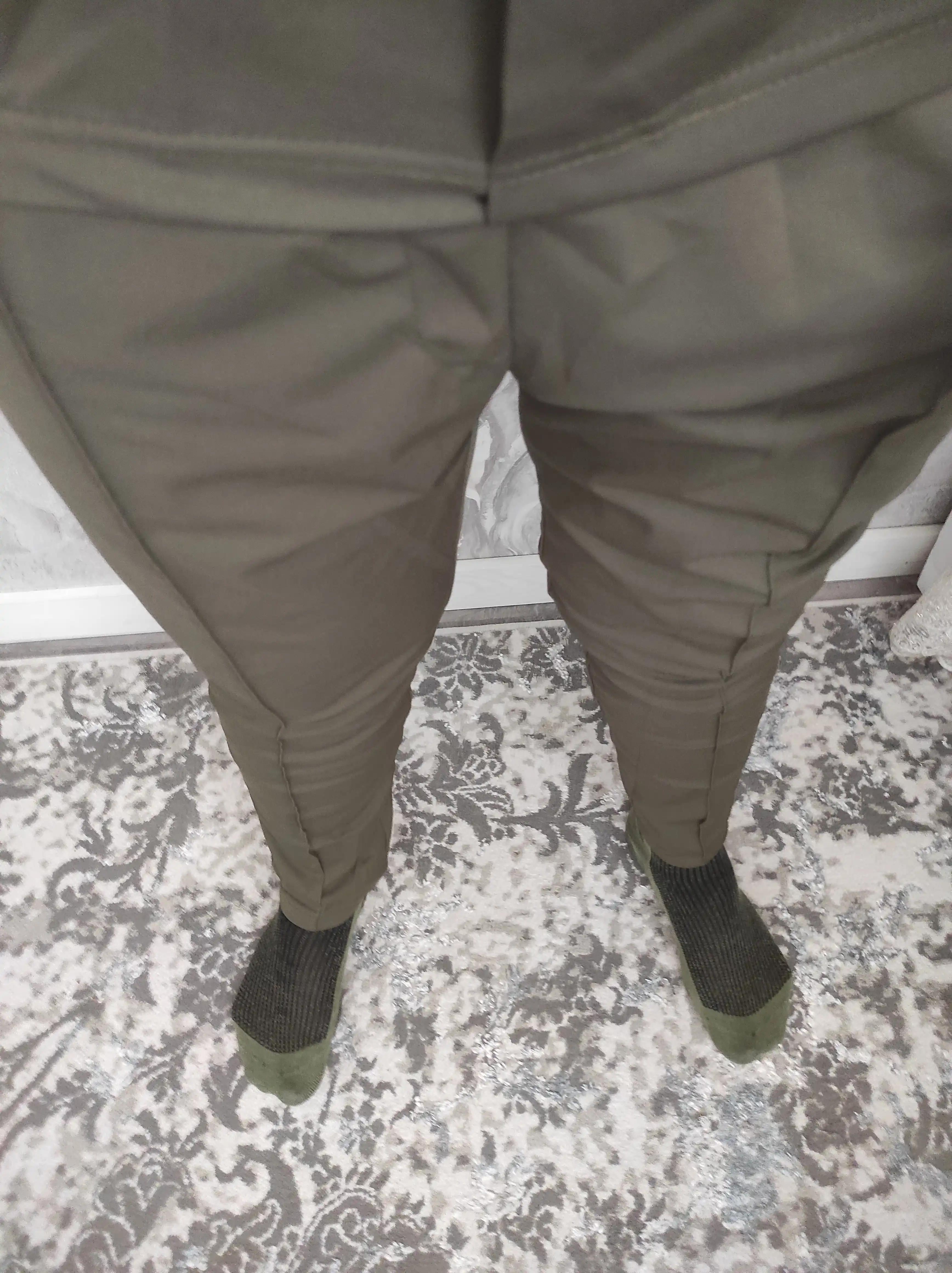 Мужской костюм двойка с поло с длинным рукавом и прямыми брюками, smart casual