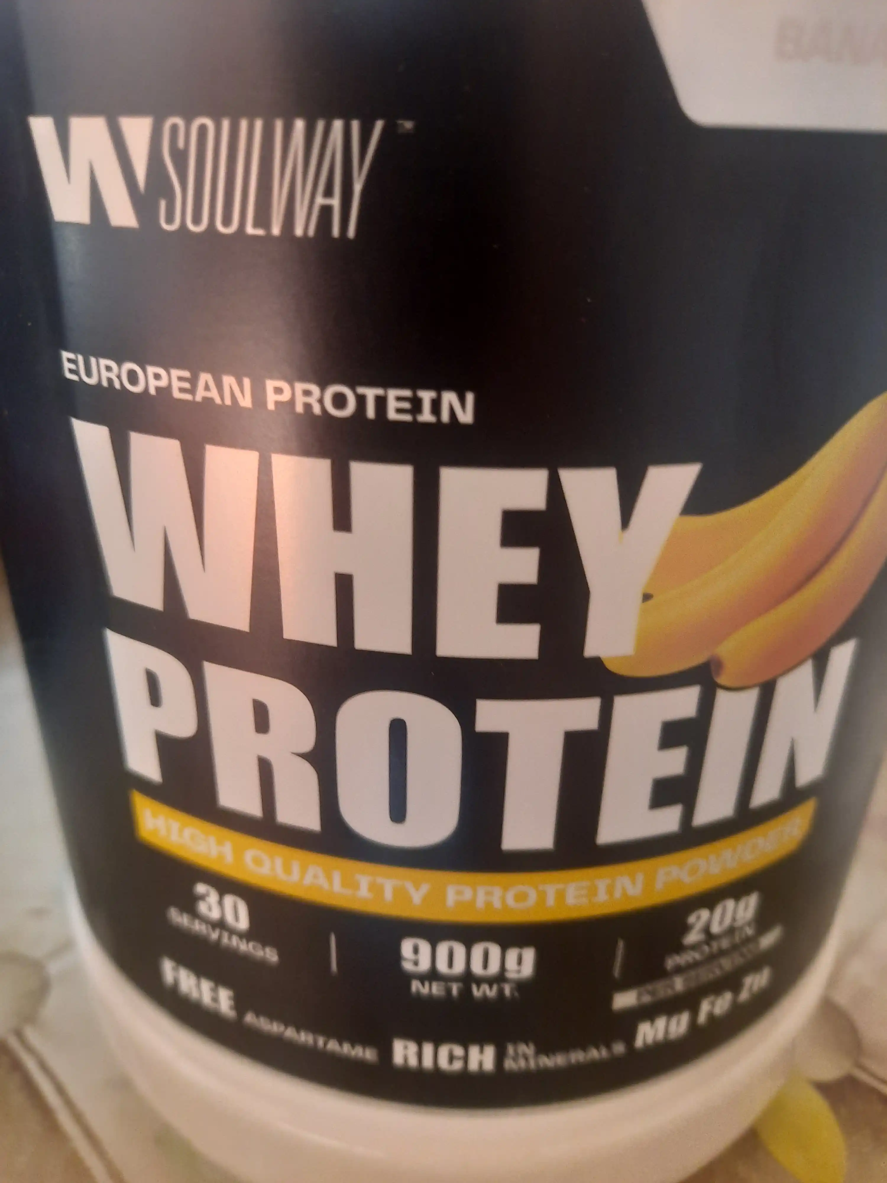 Protein Whey zardobli, Soul Way, Halal, ozish uchun sport ozuqasi