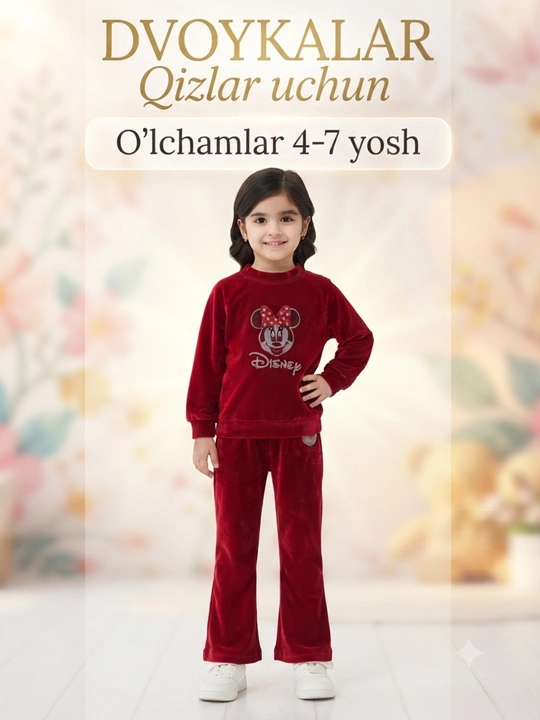 Qizlar uchun to‘plam, qizlar uchun kuzgi kiyim to‘plami, 4–7 yosh - 