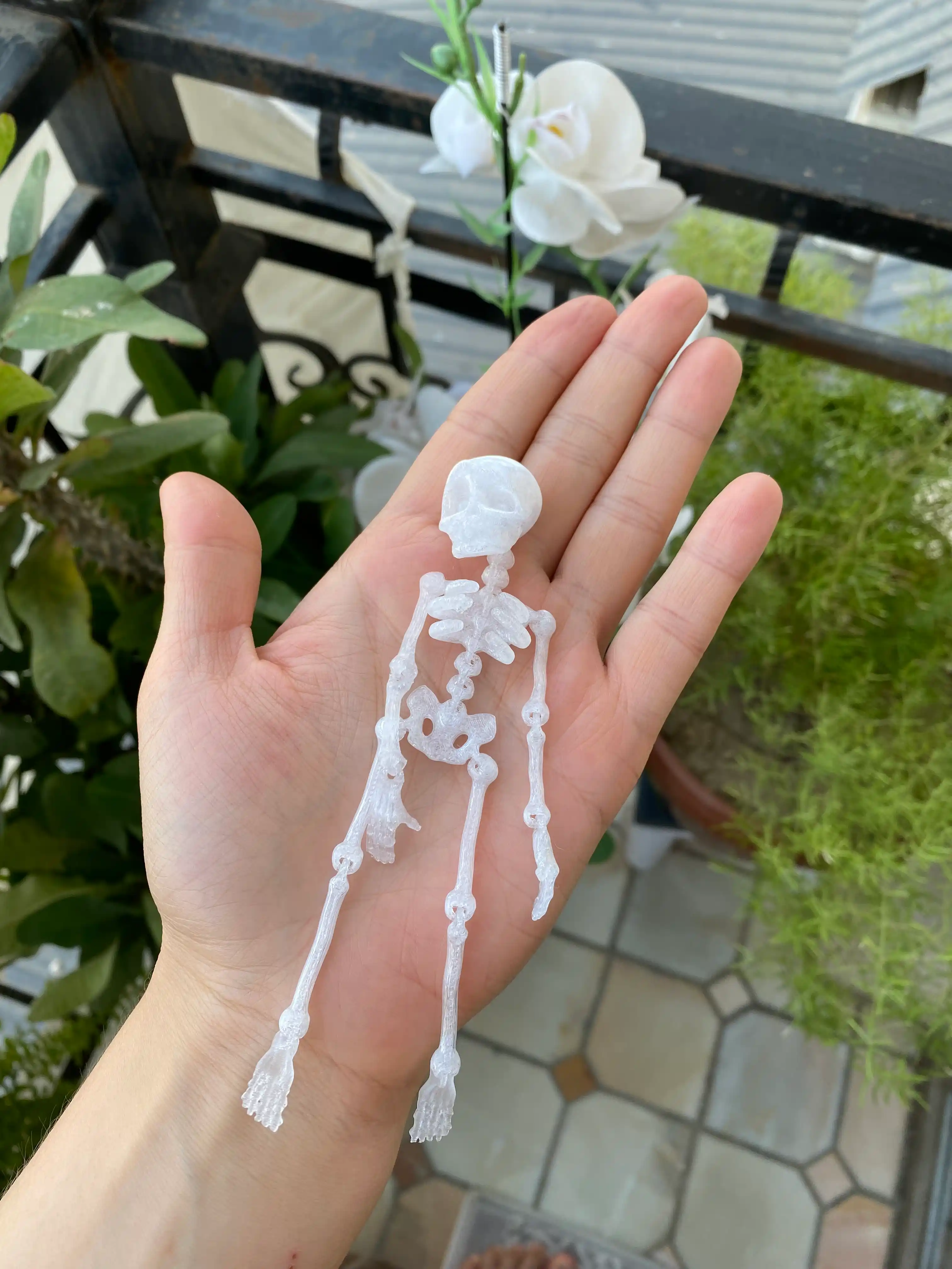 Qo‘zg‘aluvchan brelok odam skeleti, artikulyatsiyalangan brelok