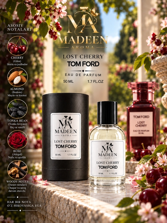 Парфюмерная вода для мужчин и женщин Lost Cherry, феромонные духи Tom Ford  - 