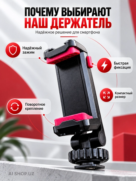 Универсальный держатель для смартфона, поворотный, для фото, видеo
