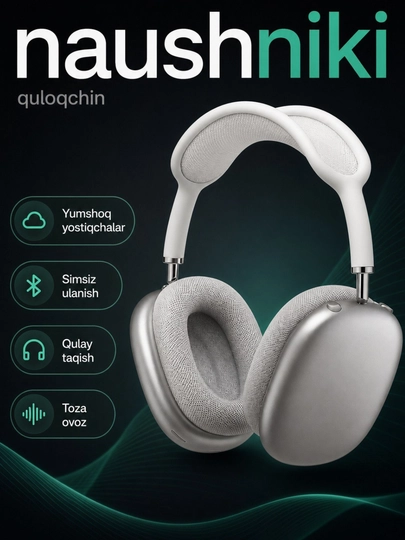 Беспроводные наушники , Bluetooth 5.0, с микрофоном - 