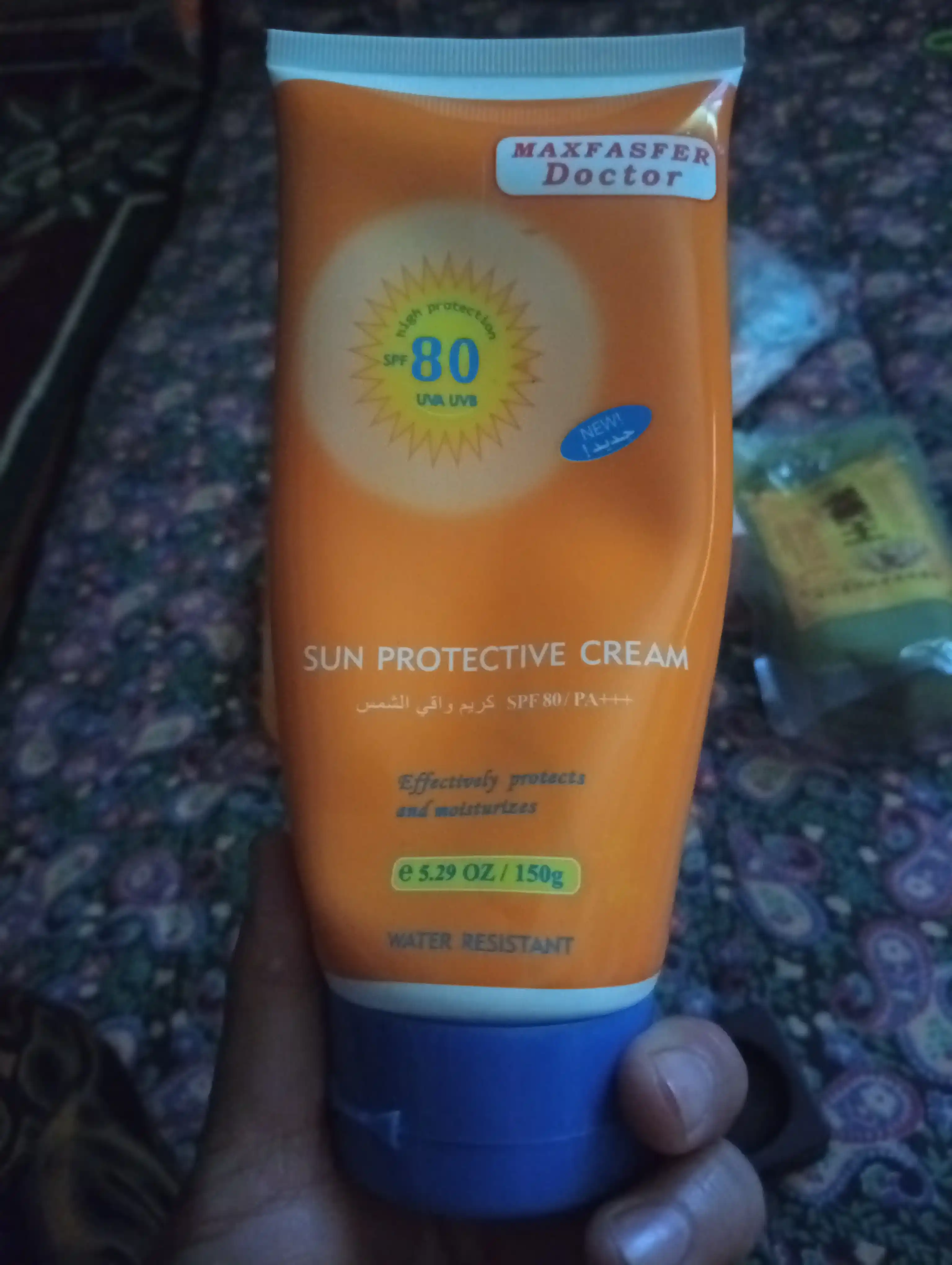 MAXFASFER Doctor Sun Protective Cream SPF 80 – Yuqori himoyali quyosh kremi, 150 g