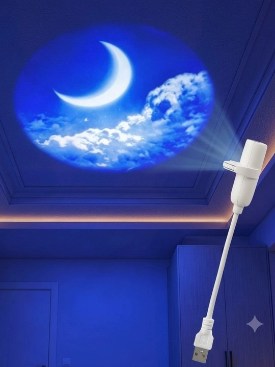 Bolalar uchun LED proyektor tungi chiroq, yulduzli osmon va koinot, USB chiroq, 3 disk