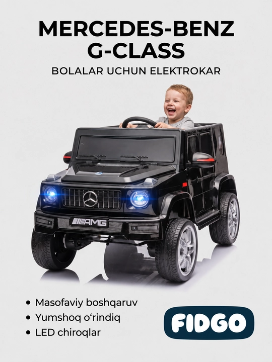 FIDGO akkumulyatorli bolalar elektromobili, velosiped va kvadrosikl - 