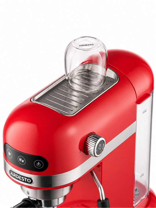Кофеварка рожковая Ardesto YCM-E1501, 15 бар, 1.4л, 1350Вт, Красная
