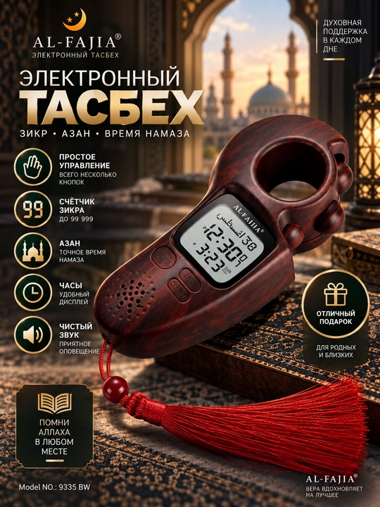 Электронный тасбех, тасбих электронный, счётчик зикра, счётчик тасбех, цифровой тасбех - 