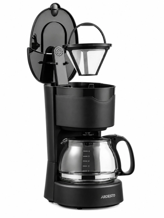 Kofevarka Ardesto YCM-D060, kapelroviy, 0.6L, 600W, kumushrang-qora