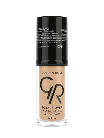 Тональный крем и консилер 2 в 1 Golden Rose Total Cover , SPF 15 - 