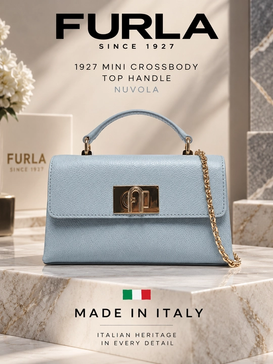Sumka FURLA 1927 MINI CROSSBODY TOP HANDLE NUVOLA - 