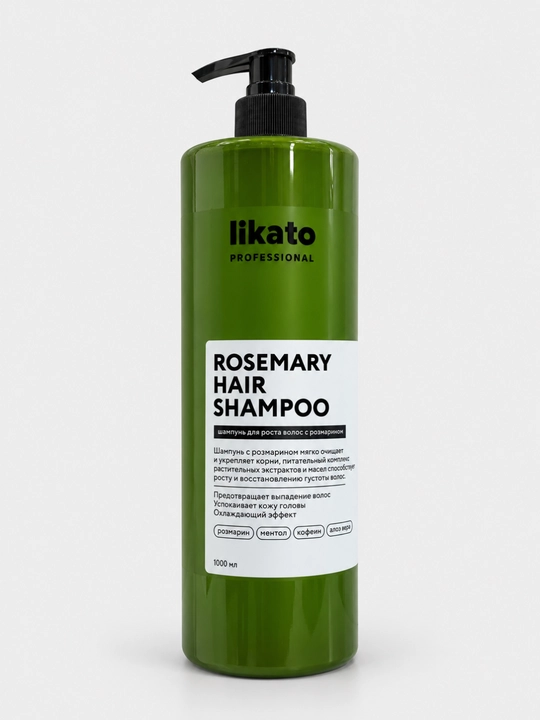 Soch o‘sishi va to‘kilishiga qarshi LIKATO rozmarinli shampun, 1000 ml