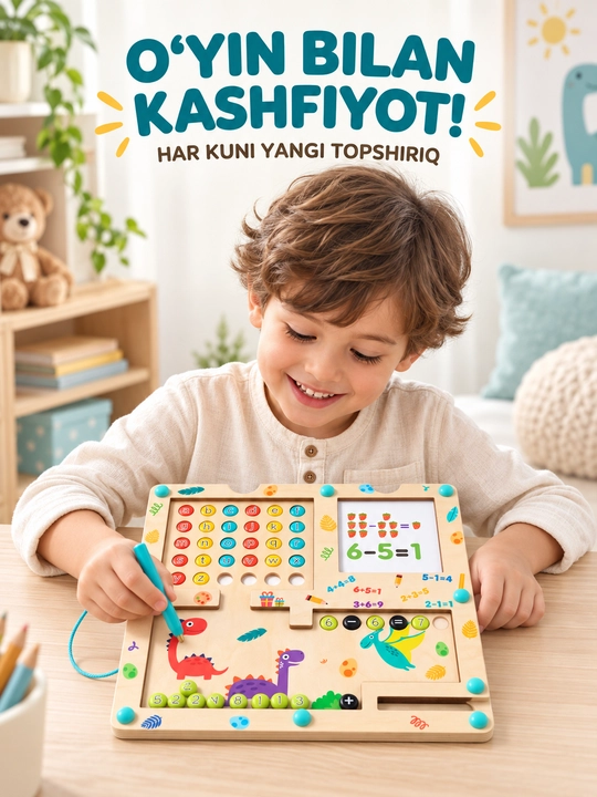 Деревянная развивающая доска для детей, алфавит, цифры, математика, Montessori игрушка
